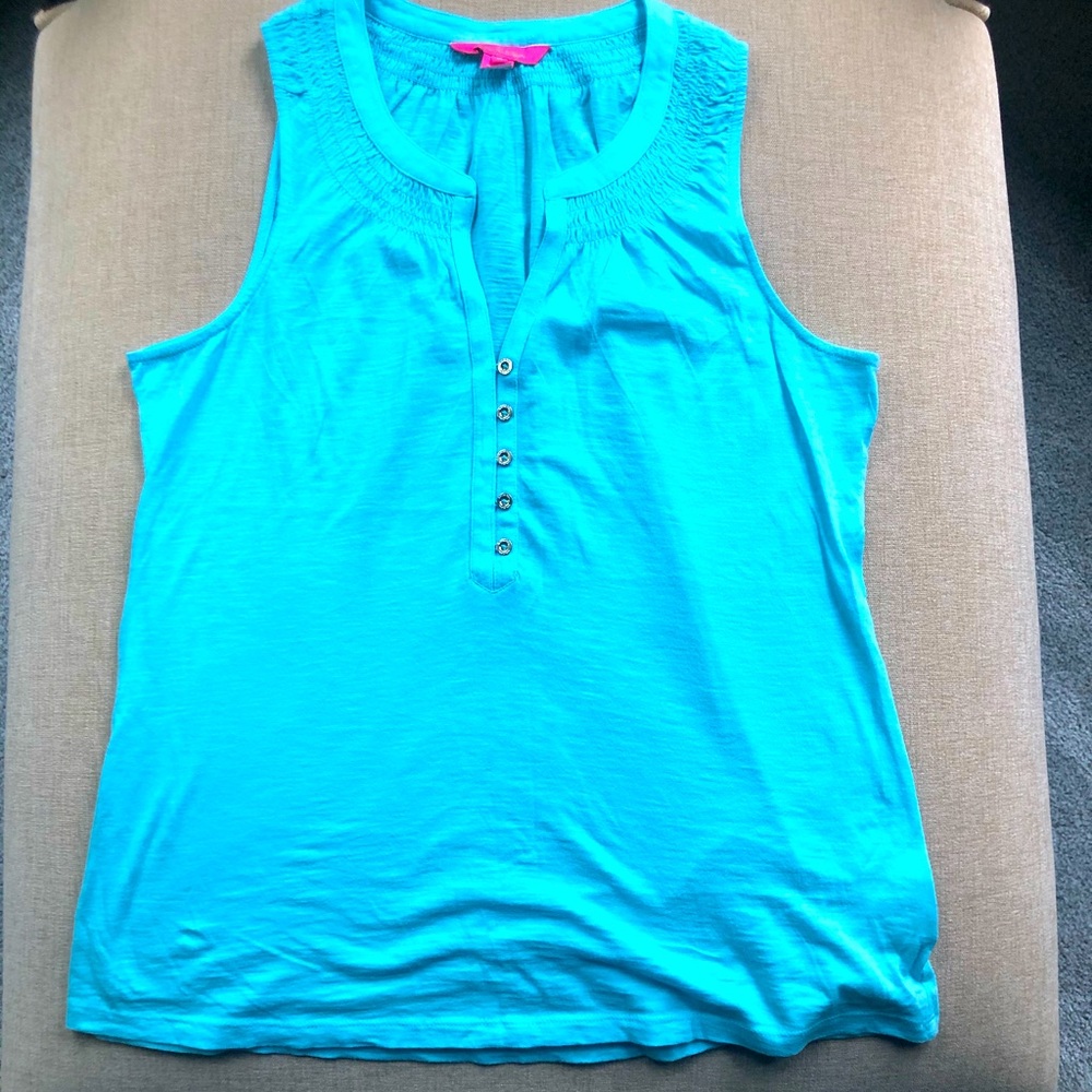 Lilly Pulitzer aqua tank